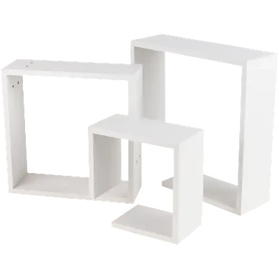 DOMAX ЕТАЖЕРКА КОМПОЗИЦИЯ fis 1 650х650х100мм БЯЛ (67311 , 66649)