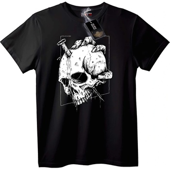 NOONEBRAND Тениска Черепна Ръка - 6XL, White