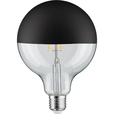 Paulmann LED Globe 6,5 W E27 zrcadlový svrchlík černá mat teplá biela stmívatelné
