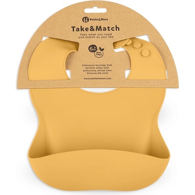 Petite&Mars Bryndák silikonový Take&Match 6m+ - Intense Ochre – Zboží Dáma