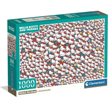 Clementoni - Puzzle Impossible Hello Kitty - 1 000 piese