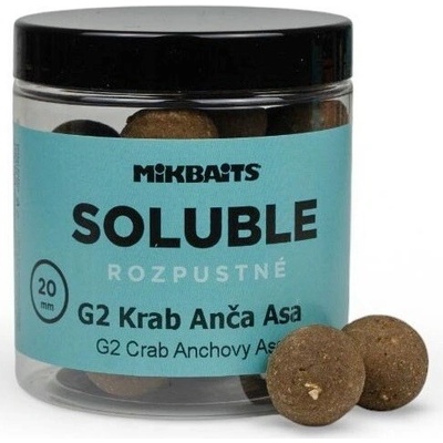 Mikbaits Rozpustné Boilie Soluble G2 Krab Ančovička Asa 250 ml - 20 mm