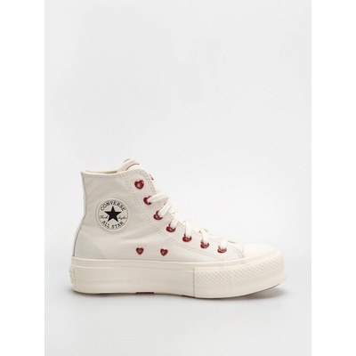 Converse členkové tenisky Chuck Taylor All Star Lift biela
