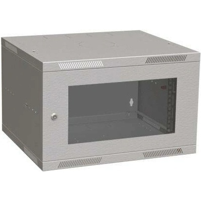 Rozvaděč nástěnný skládaný SENSA LITE 9U 450mm, dveře sklo, RAL 7035 SENSA-L-9U-545-11-G