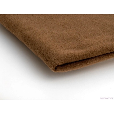 Polar fleece látka 200 g/m², šířka 150 cm, toffi, metráž