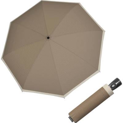 Doppler Magic Fiber CHEVRON dámsky plne automatický dáždnik sand