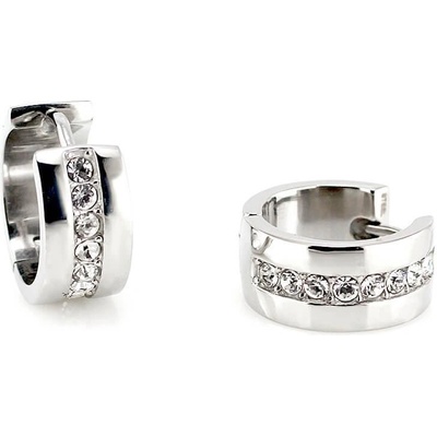 MPM-TIME nerezové náušnice 7761 strieborné