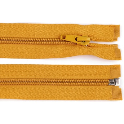 Špirálový zips šírka 5 mm dĺžka 70 cm bundový POL Farba: 123 horčicová