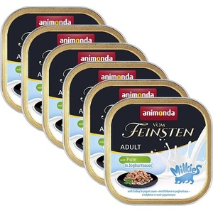 Animonda Vom Feinsten Adult Cat Milkies - пуйка в йогурт сос 6 x 100 г