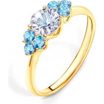 SAVICKI Годежен пръстен Fairytale: злато, бял сапфир