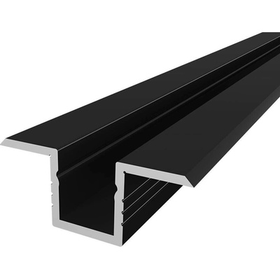LED profil P6-4 černý mini vestavný - Profil bez krytu 1m TL-093130 093130
