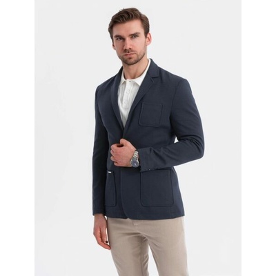 Športové granátové slim fit sako V3 BLZB-0101