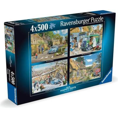 Ravensburger 4x500 dílků Happy Days č. 9 Život na vesnici