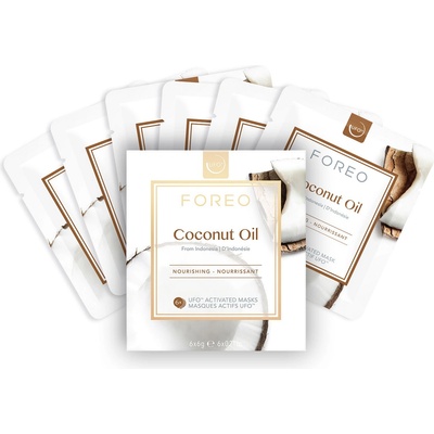 FOREO UFO Mask Coconut Oil x 6 Маска за лице дамски 36gr