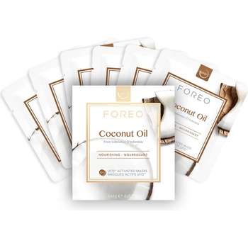 FOREO UFO Mask Coconut Oil x 6 Маска за лице дамски 36gr