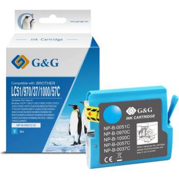 G&G Глава за Brother MFC 235C/260C/DCP 135C/150C/153C/157C - Cyan - NB-OLC51C - G&G - Неоригинална, заб: 14.6 ml капацитет (NB-OLC51C)