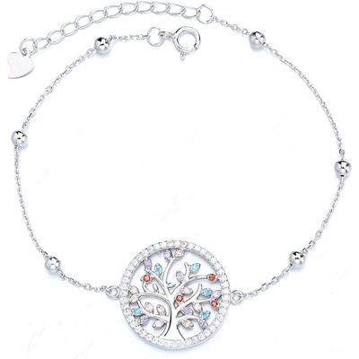 Silenti Jewelry Сребърна гривна "Цветен Живот