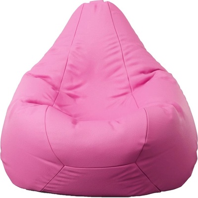 PUFRELAX Пуф, круша, 220л. , Nirvana Hobbit - Roz, Еко кожа, Пълнеж от Полистиролни перли (PUF-G-NH-AR-PNK)