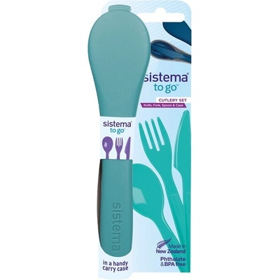 Sistema Sada príborov To Go Cutlery Set zelená