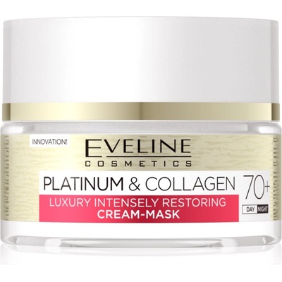 Eveline Cosmetics Platinum & Collagen възстановяващ крем маска 70+ 50ml
