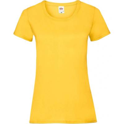 FRUIT OF THE LOOM FU78 Lady Fit Valueweight Tee žltá