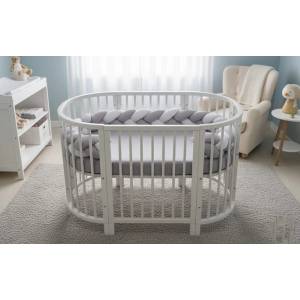 Babyhome плетен обиколник за кошара 330 см. Цвят ЗЕЛЕНА (11999)