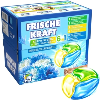 Frische Kraft 6v1 Kapsle na praní Univerzální 22 PD