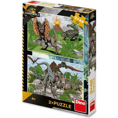 Dino - Puzzle 2x48 Jurassic World - 40 - 99 piese