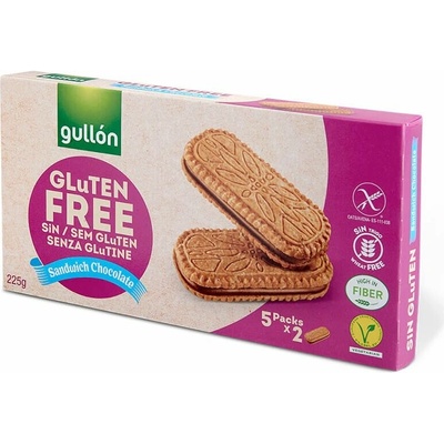 Gullón Sušienky bez lepku plnené čokoládovým krémom 225 g