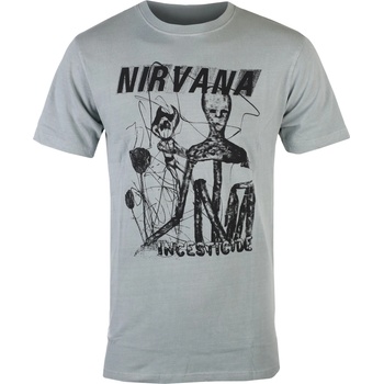 ROCK OFF мъжка тениска Nirvana - Incesticide Stacked Logo - ROCK OFF - NIRVTS59MGR