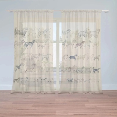 Sablio Záclony Plemená psov: 2ks 150x250cm