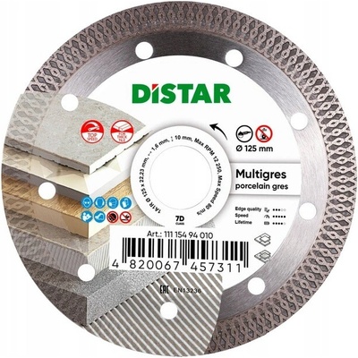 Distar Diamantový kotúč 125 x 1,4 mm 11115494010