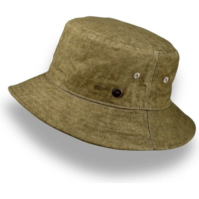 Krumlovanka bavlněný klobouk bucket hat soft wash cotton Ba-34070930/702 khaki