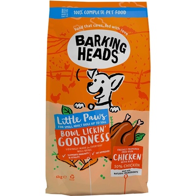 Barking Heads Little Paws Bowl Lickin Good Chicken 6 kg