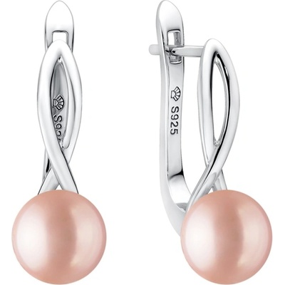 Gaura Pearls stříbrné s levandulovou perlou Bella SK22104EL/L levandulová