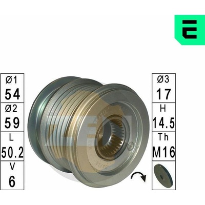 Voľnobeżka alternátora ERA ZN5624