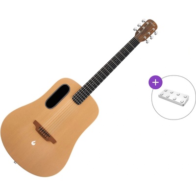 LAVA MUSIC Lava ME 4 Spruce 41" Brown & Burlywood + LiveDrum SET Brown & Burlywood Други електро-акустични китари