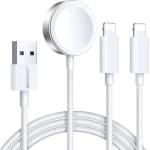 JOYROOM 3в1 кабел Joyroom S-IW007, USB-A към магнитно зарядно устройство, 2х L (S-IW007 White)
