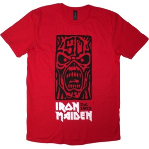Iron Maiden Est. 1975 Stamp Logo Black Red M Риза (IMTEE189MR02)