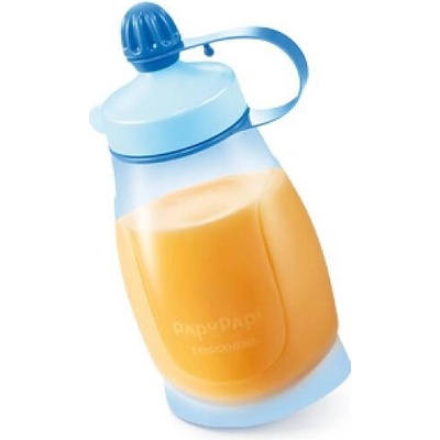 Tescoma Pružná láhev Papu Papi se lžičkou modrá 200 ml