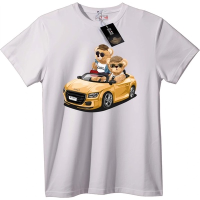 NOONEBRAND Тениска Елегантни Мечоци в Кабриолет - S, Black