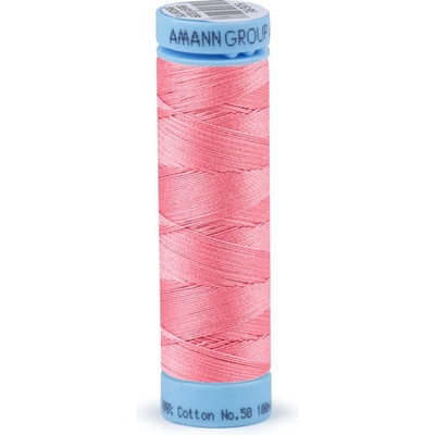 Bavlnené nite 100 m etiketné č. 50 Triana Amann Farba: 0867 Peony