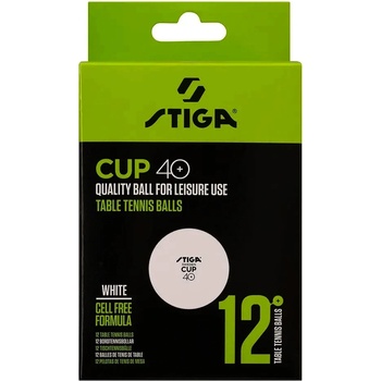 Stiga Cup abs white 12-pack