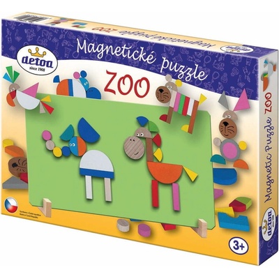 Detoa Puzzle 40 dílků magnetické puzzle Zoo Junior 13962