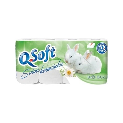Q Soft harmanček 3-vrstvový 8 ks