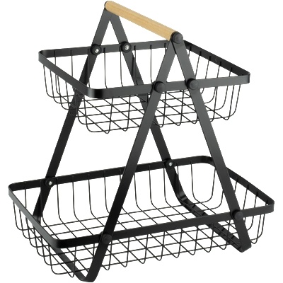 Horecano OLD SCHOOL-Фруктиера правоъгълна две нива 31.5x20xh31cm (232022) (HC-981668) (01981668)