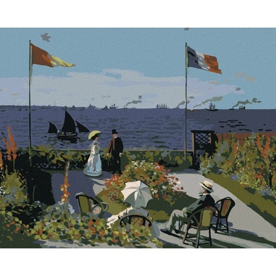 Zuty Malování Podle Čísel Zahrada V Sainte-Adresse Claude Monet 80 x 100 Cm Plátno Rám