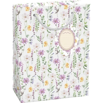 Taška dárková Maxi matt 26,7 x 13,7 x 33cm TL - motiv květin