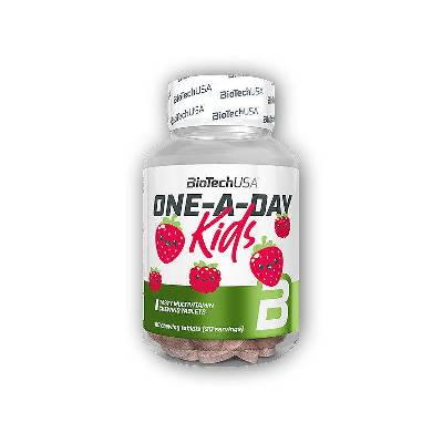 BioTech USA One-A-Day Kids 90 tablet jahoda malina