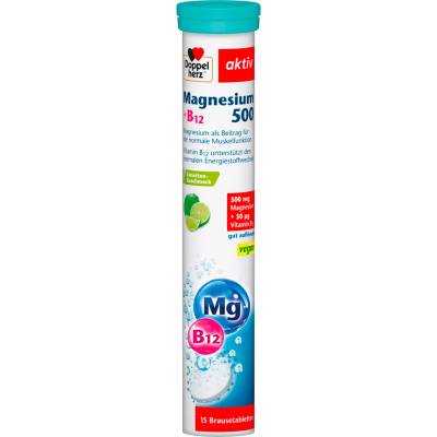Doppelherz aktiv Magnesium 500 + B12 - 15 ефервесцентни таблетки